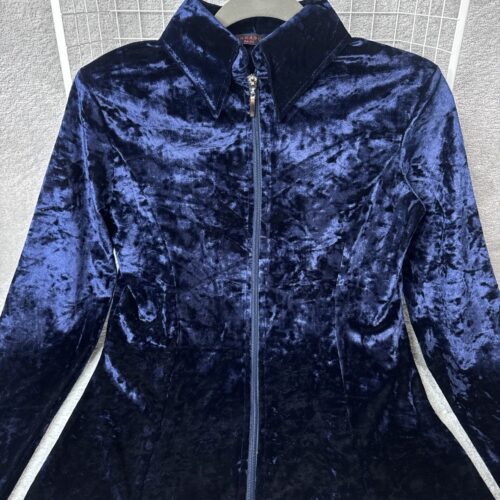 Royal Blue Velvet Western Show Jacket