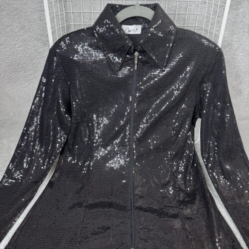 BLACK SEQUINS JACKET