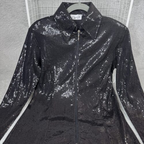 BLACK SEQUINS JACKET