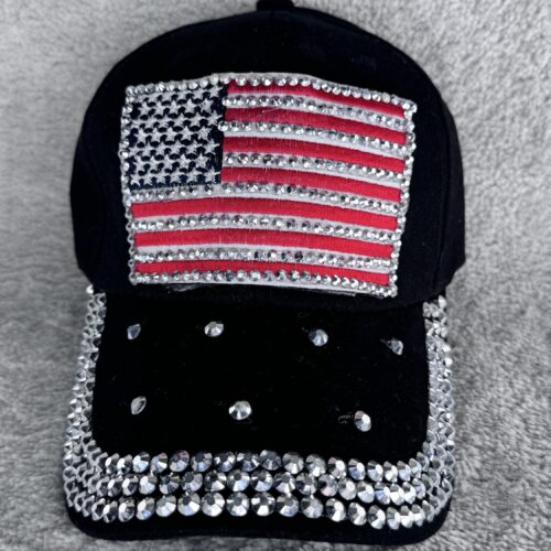 USA FLAG CAP BLACK