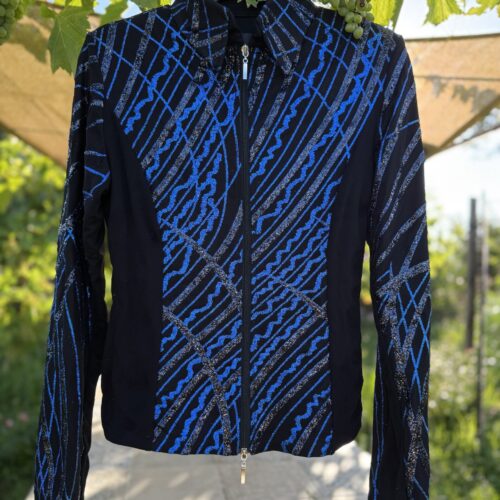 Jacket - Blue Glitter Brush