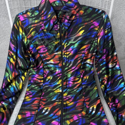 Rainbow Zebra Western Show Jacket