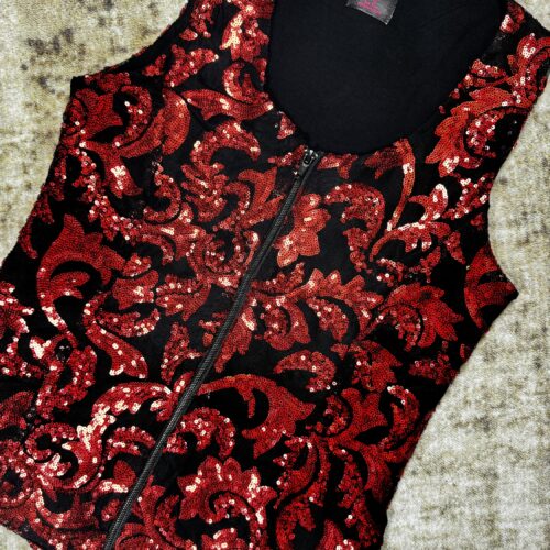 Long Vest Red Barock