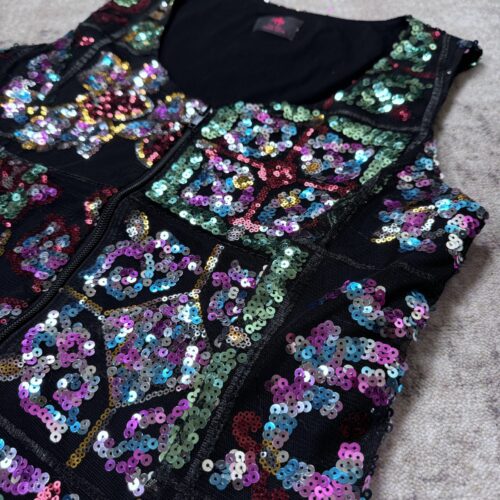 Long Vest Mosaik Multicolor