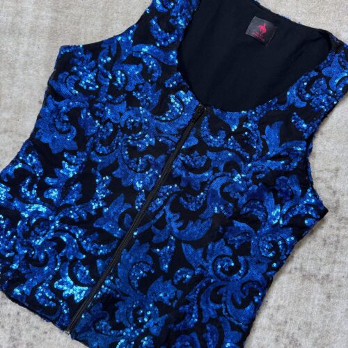 Long Vest Royal Blue