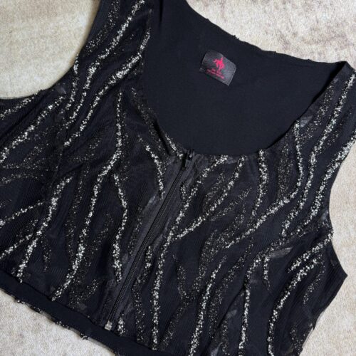 Western Show Vest - Short Show Riding Cowgirl Show Weste Western Show Silver Lines