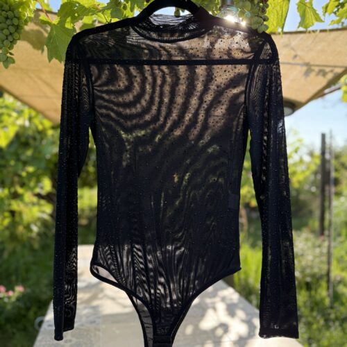 Bodybluse - Glamour shine black