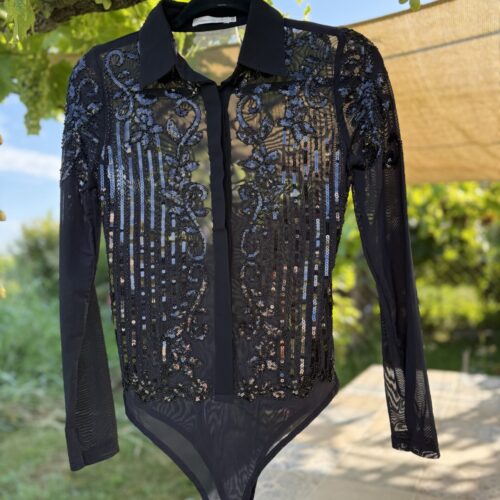 Bodybluse Sequines Flowers