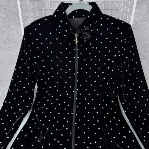 Velvet full Rhinestone Western Show Jacke
