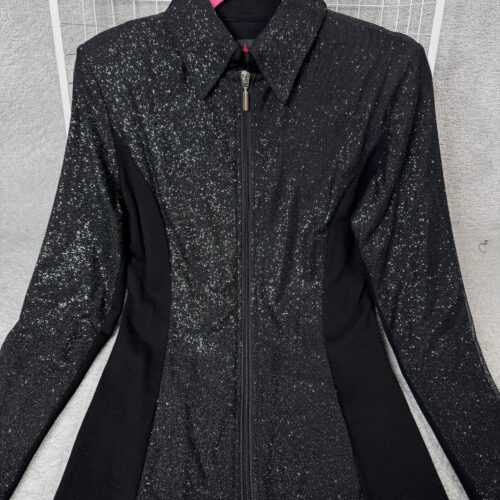 Black Glitter Western Show Jacket