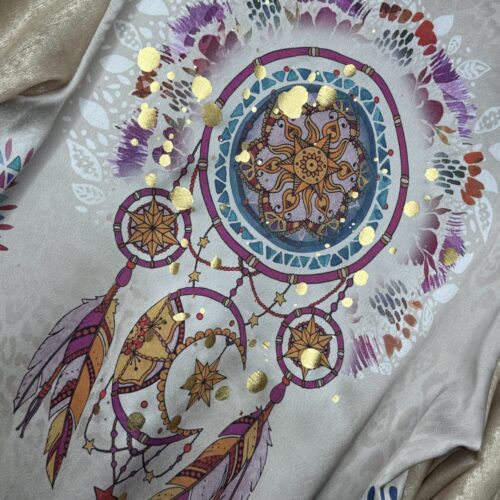 Bluse Traumfänger Light Gold Metallic