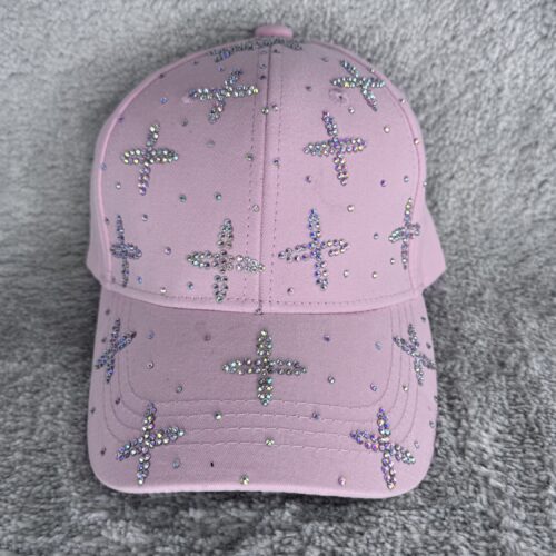 STAR CAP YOUTH - Rose Basecap Rhinestone Glitter - Bling Bling