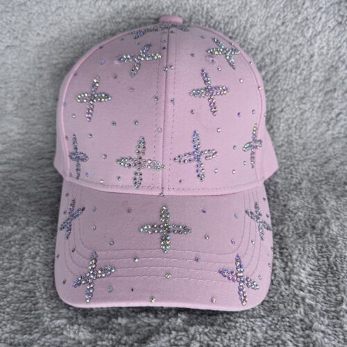 STAR CAP YOUTH - Rose Basecap Rhinestone Glitter - Bling Bling