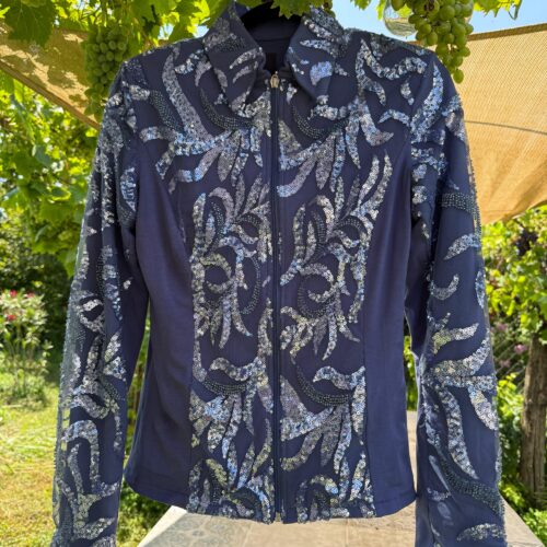 Western Show Jacket - Lilac Glitter Pearls - Made in Germany