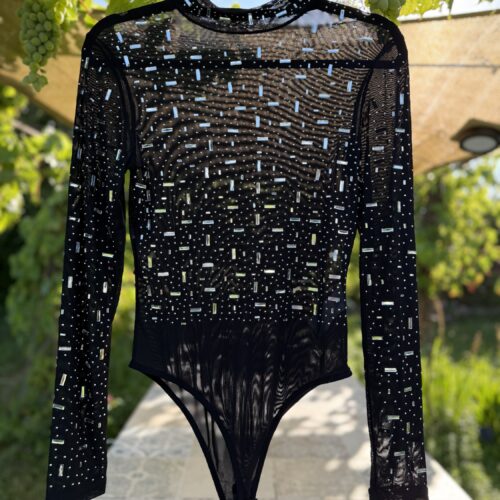 BODYBLUSE - BROKEN LINES BLACK