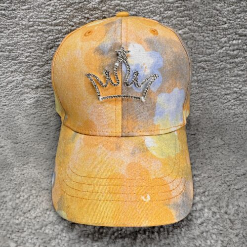 KIDS YELLOW GLITTER CROWN CAP
