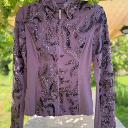 Western Show Jacket - Purpur Glitter Pearls - Made in Germany