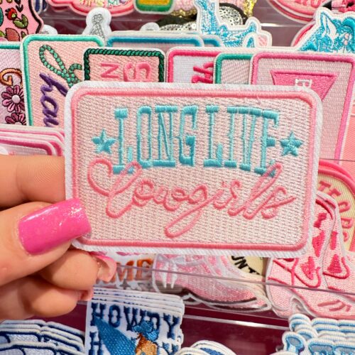 Patch Long Live Cowgirls Embroidered Applique for Jackets, Hats & Bags