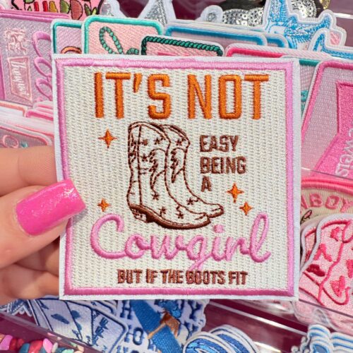 Patch It's Not Easy Embroidered Applique for Jackets, Hats & Bags