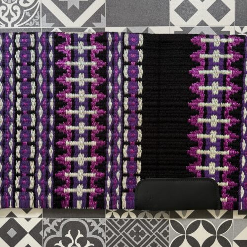 Western Show Blanket / Pad  Black | Pink | Silver