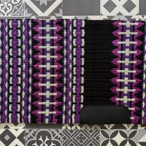 Western Show Blanket / Pad  Black | Pink | Silver