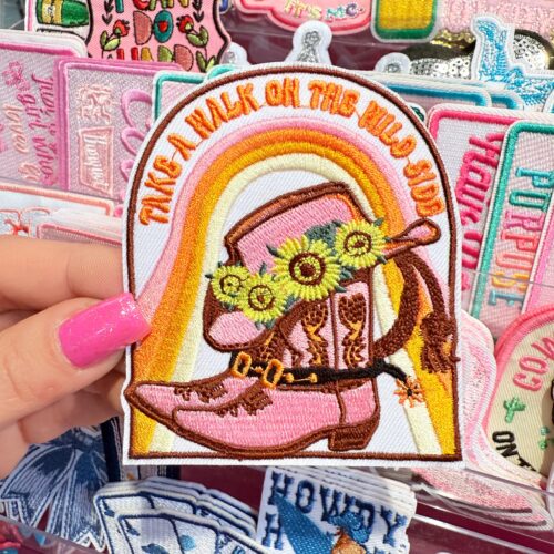 Patch Take A Walk On The Wild Side Embroidered Applique for Jackets, Hats & Bags