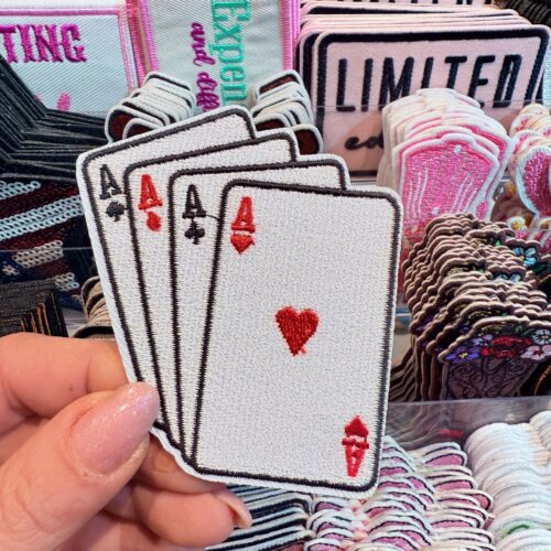 Patch Aces Embroidered Applique for Jackets, Hats & Bags