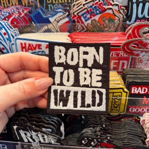 Patch Born To Be Wild Embroidered Applique for Jackets, Hats & Bags