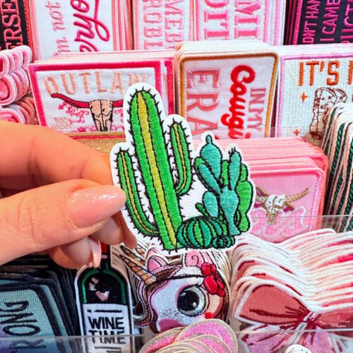 Patch Cactus Embroidered Applique for Jackets, Hats & Bags