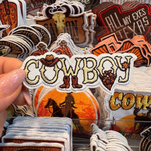 Patch Cowboy Embroidered Applique for Jackets, Hats & Bags