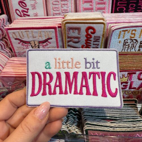Patch A Little Bit Dramatic Embroidered Applique for Jackets, Hats & Bags