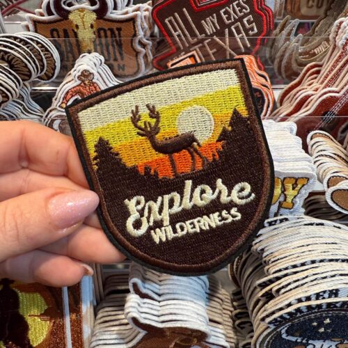 Patch Explore Wilderness Embroidered Applique for Jackets, Hats & Bags