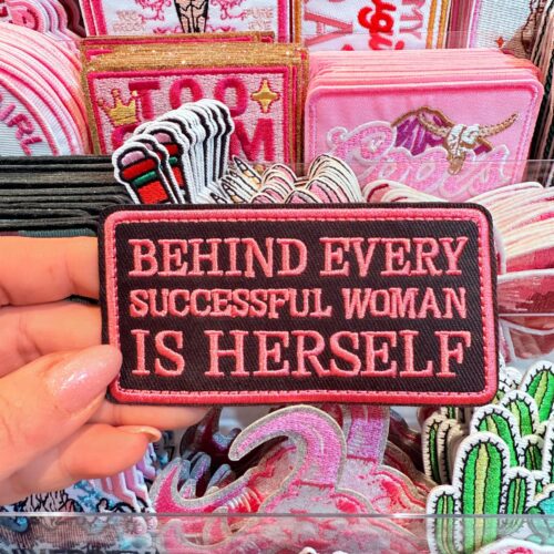 Patch Herself Embroidered Applique for Jackets, Hats & Bags