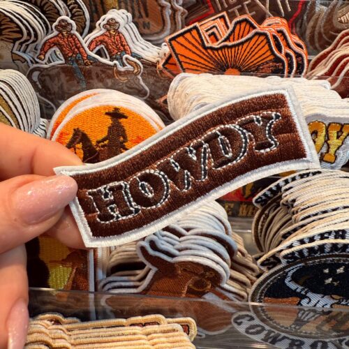 Patch Howdy Embroidered Applique for Jackets, Hats & Bags