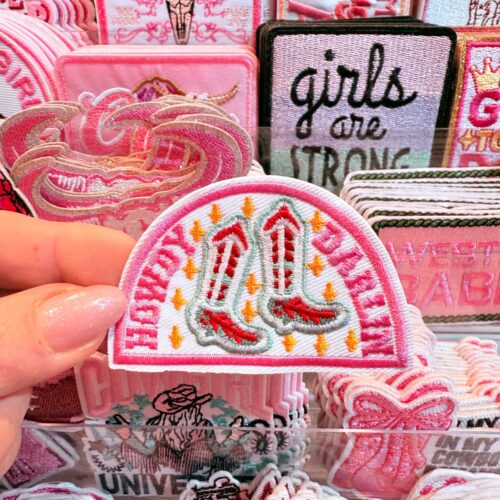 Patch Howdy Darlin Dance Embroidered Applique for Jackets, Hats & Bags