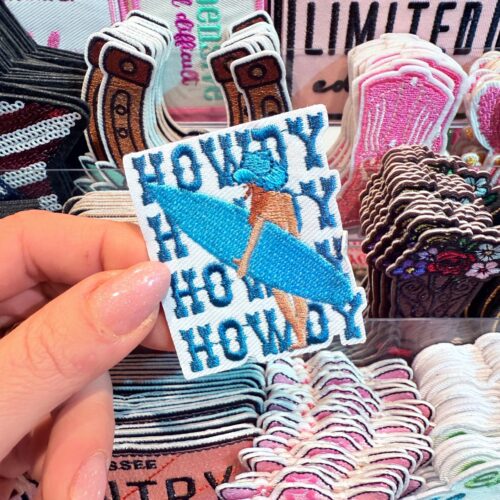 Patch Howdy Surf Embroidered Applique for Jackets, Hats & Bags
