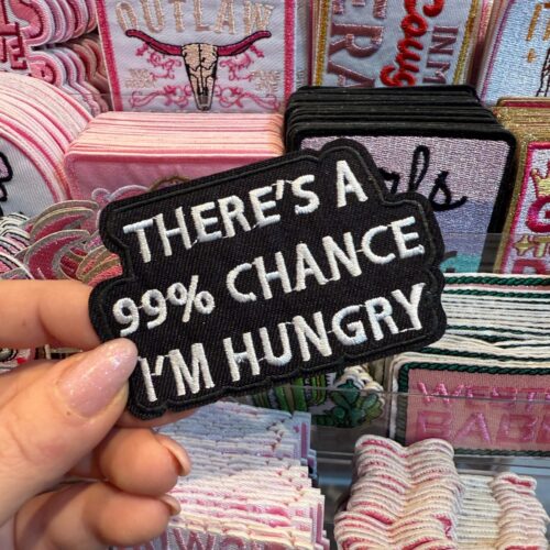 Patch Hungry Embroidered Applique for Jackets, Hats & Bags
