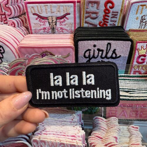 Patch La La La Embroidered Applique for Jackets, Hats & Bags