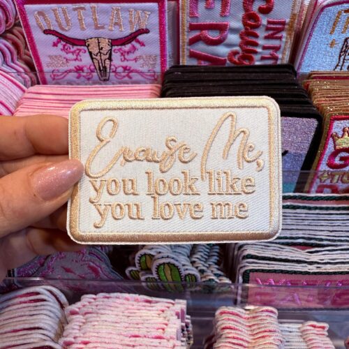 Patch Love Me Light Embroidered Applique for Jackets, Hats & Bags