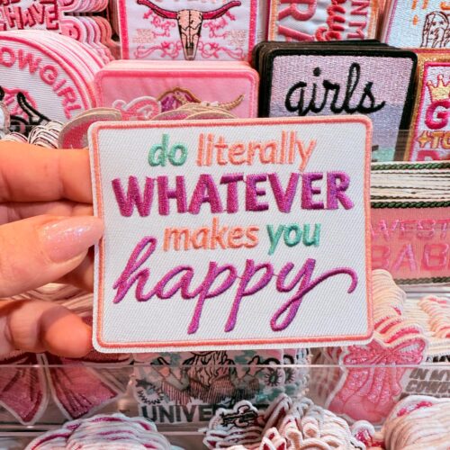 Patch Makes You Happy Embroidered Applique for Jackets, Hats & Bags