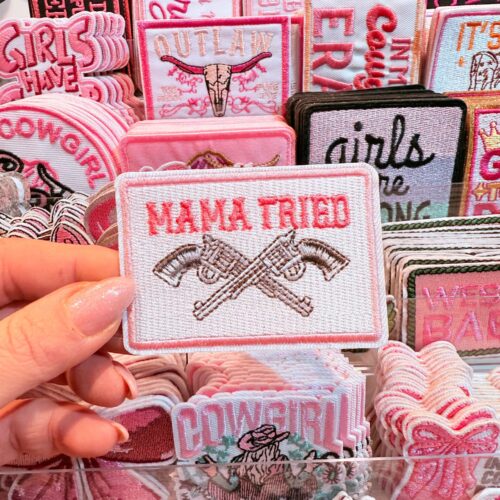 Patch Mama Tried Embroidered Applique for Jackets, Hats & Bags