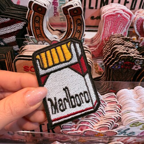 Patch Marlboro Embroidered Applique for Jackets, Hats & Bags