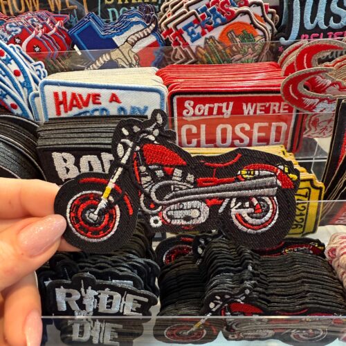 Patch Motorcycle Embroidered Applique for Jackets, Hats & Bags