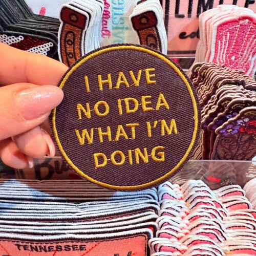 Patch No Idea Embroidered Applique for Jackets, Hats & Bags