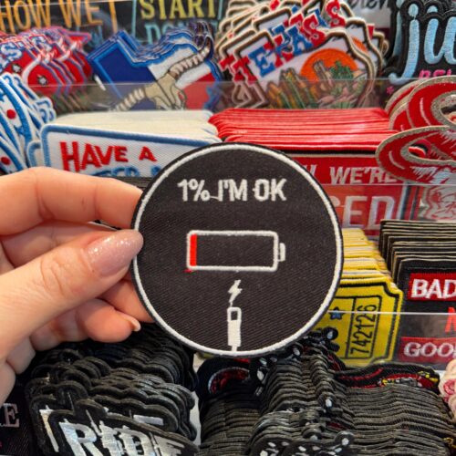 Patch One Percent Embroidered Applique for Jackets, Hats & Bags