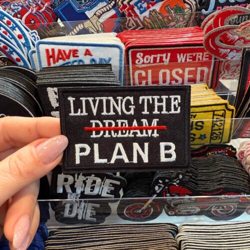 Patch Plan B Embroidered Applique for Jackets, Hats & Bags