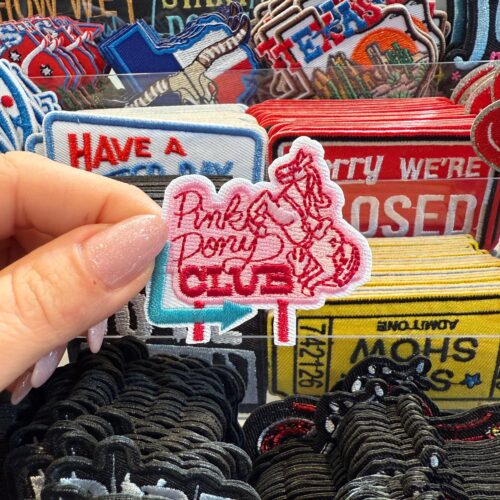 Patch Pink Pony Club Embroidered Applique for Jackets, Hats & Bags