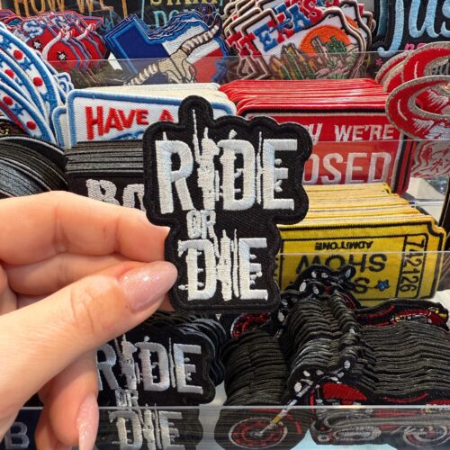 Patch Ride Or Die Embroidered Applique for Jackets, Hats & Bags