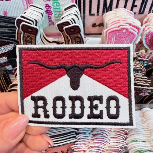 Patch Rodeo Buffalo Embroidered Applique for Jackets, Hats & Bags