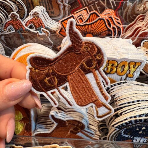 Patch Saddle Embroidered Applique for Jackets, Hats & Bags